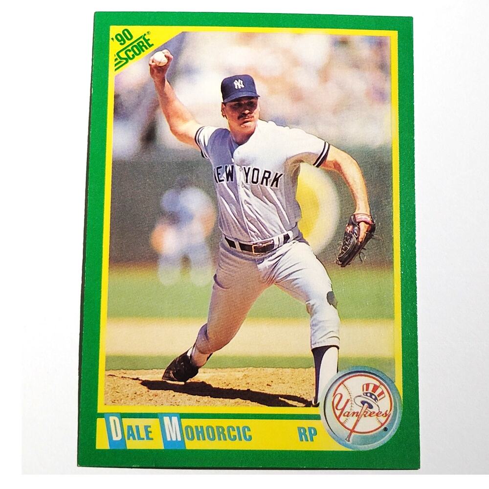 1990 Score Dale Mohorcic #191 New York Yankees Relief Pitcher MLB EX